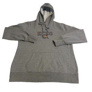 Sport-Tek Hoodie Women XL Gray Pullover Sweatshirt Heavyweight Casual Drawstring